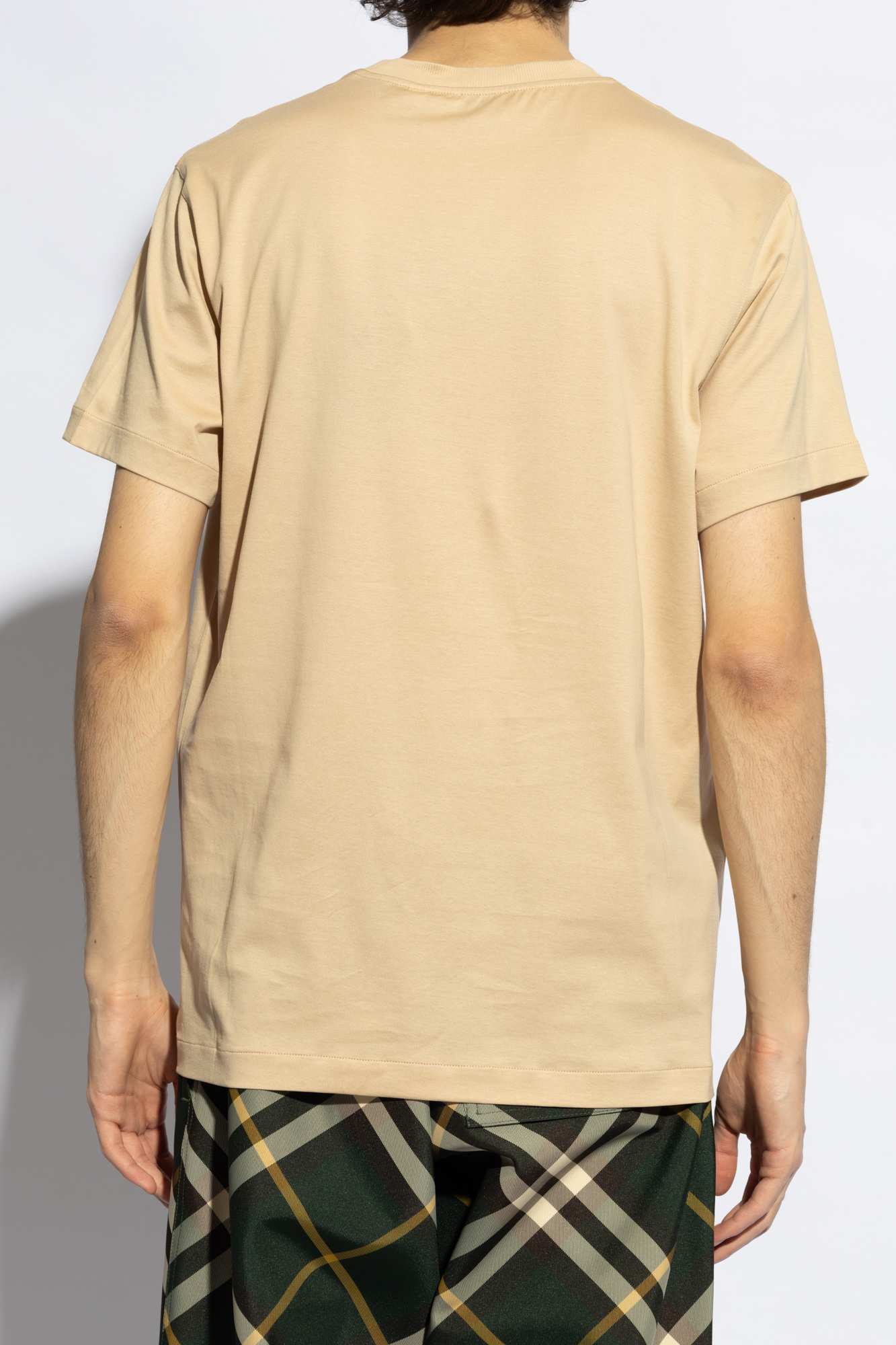 【関税＆送料込み】Burberry Beige Short-Sleeved T-Shirt Wit Burberry T-shirt with logo | Men's Clothing | Vitkac